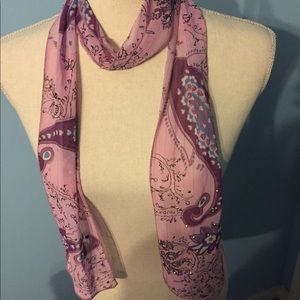 Cute paisley skinny scarf